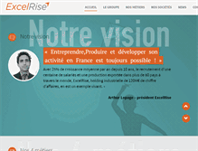 Tablet Screenshot of excelrise.com